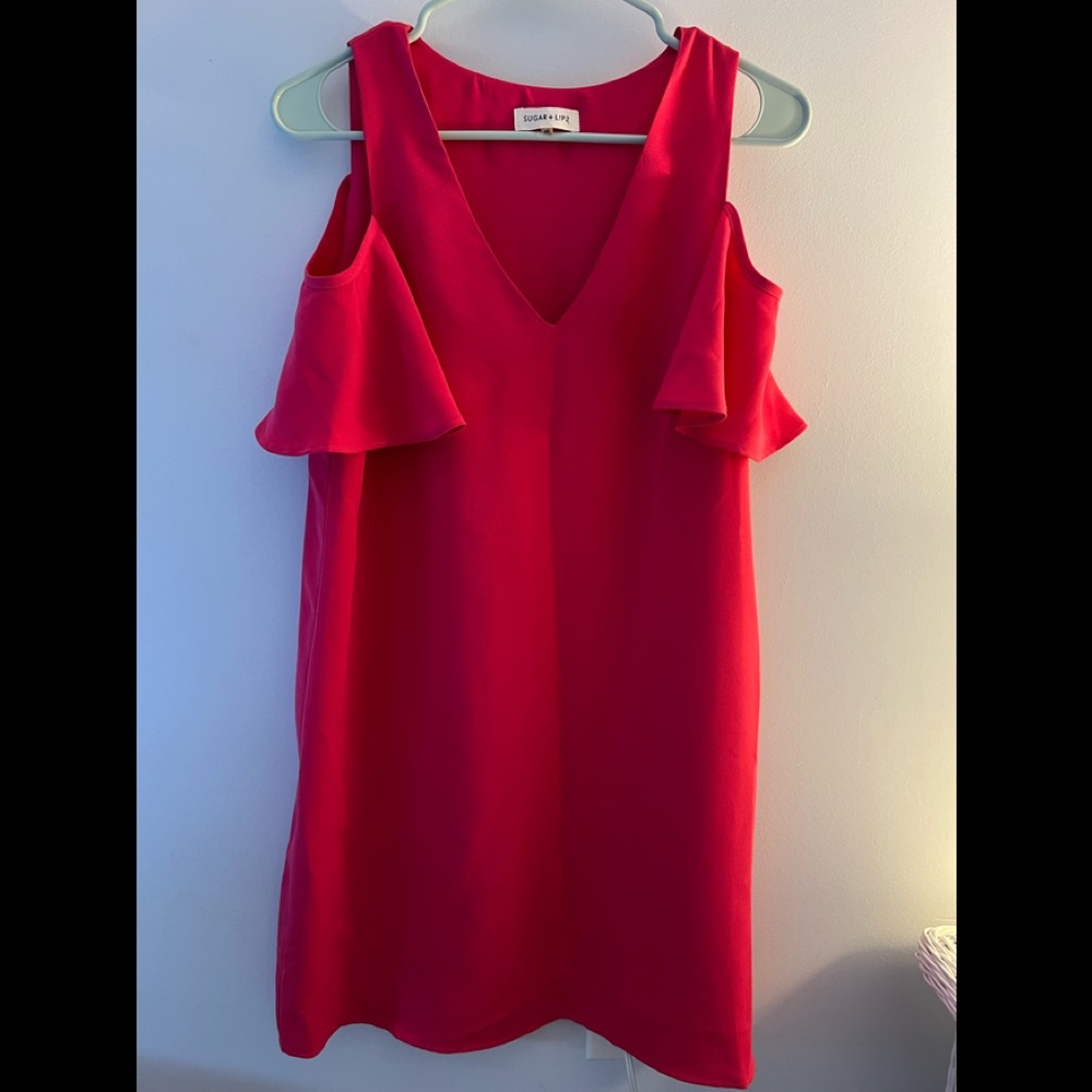 Sugar + lips Dress hot pink Size extra small